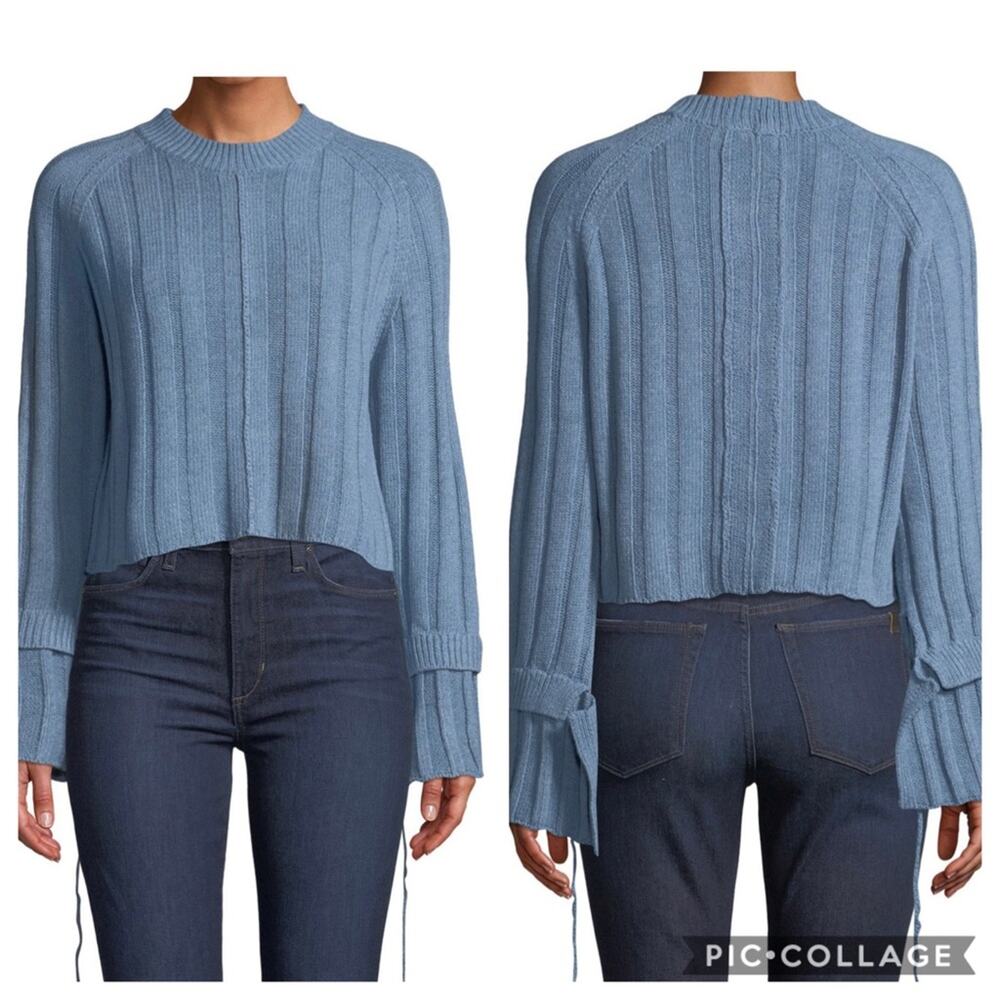 Avantlook Ribbed Bell Sleeve Sweater